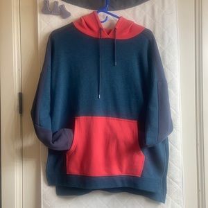 Madewell Color Block Over Size Hoodie
